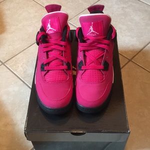 Hot pink Jordan sneakers